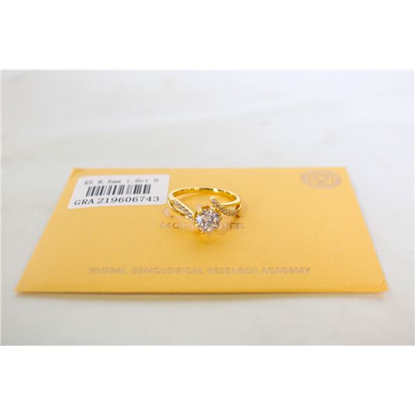 18KGP STAMPED 1CT GRA CERTIFIED ROUND BRILLIANT