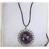 Image 1 : AMETHYST CRYSTAL SUN NECKLACE