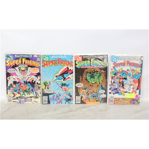 SUPER FRIENDS COMICS #37, #13, #22, #25