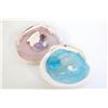 Image 1 : 2 SHELLS W FRESHWATER PEARLS & SEAGLASS