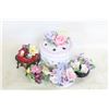 Image 1 : 5PCS FINE BONE CHINA FLOWERS 1 CHIPPED