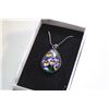 Image 1 : PANSY TEAR DROP STAINLESS STEEL NECKLACE