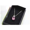 Image 1 : PINK SPARKLING CRYSTAL PENDANT NECKLACE