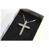 Image 1 : CRYSTAL CROSS SILVER PL. NECKLACE