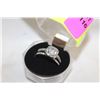 Image 1 : SZ. 6.5 CUSHION CUT SP DBL RING IN GIFT BOX