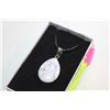 Image 1 : MAGNESITE TEAR DROP NECKLACE IN GIFT BOX