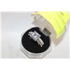 Image 1 : SZ. 7 CUSHION CUT DOUBLE RING SP IN GIFT BOX