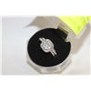 Image 1 : SZ. 5 CUSHION CUT DOUBLE RING SP IN GIFT BOX