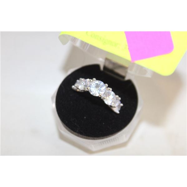 SZ. 7 925 SILVER STATEMENT RING IN GIFT BOX