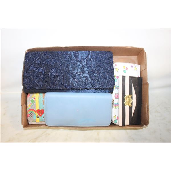 6 UNUSED LADIES PURSES