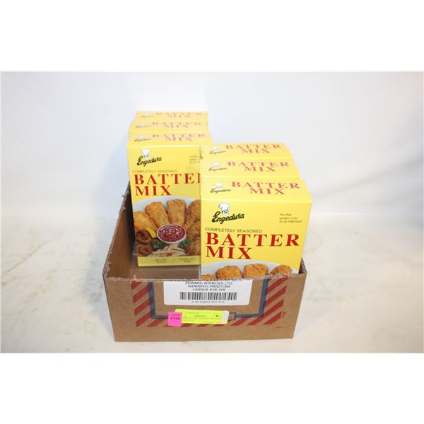 6 BOXES OF ENGEDURA CHICKEN & FISH BATTER