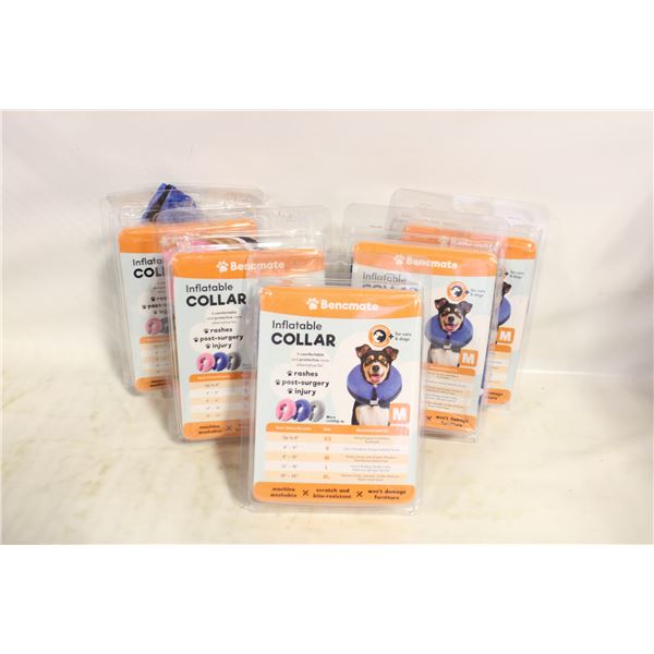 5 X BENCHMATE INFLATABLE MEDICAL PET COLLAR MEDIUM