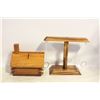 Image 1 : HANDMADE WOODEN COIN BANK WITH