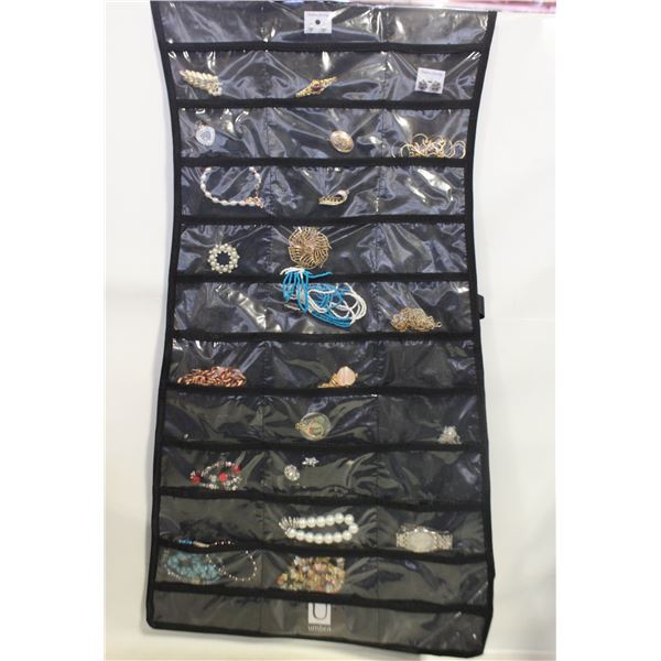 ESTATE DBL. SIDED HANG JEWEL. BAG