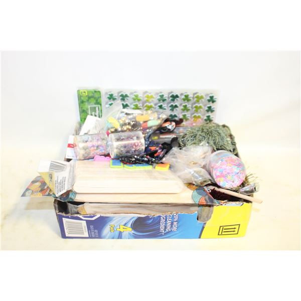 CRAFTING SUPPLIES BEADS STICKERS