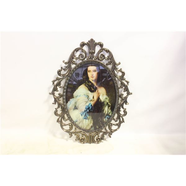 13” X 10” METAL ITAL. PORT. OF MADAME