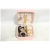 Image 1 : TRAVELING JEWELRY BOX FULL OF JEWELRY