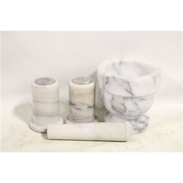MARBLE & PESTLE SET, MARBLE S & P SET