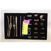 Image 1 : TRAY W/18 RINGS AND 6 BRACELETS SET