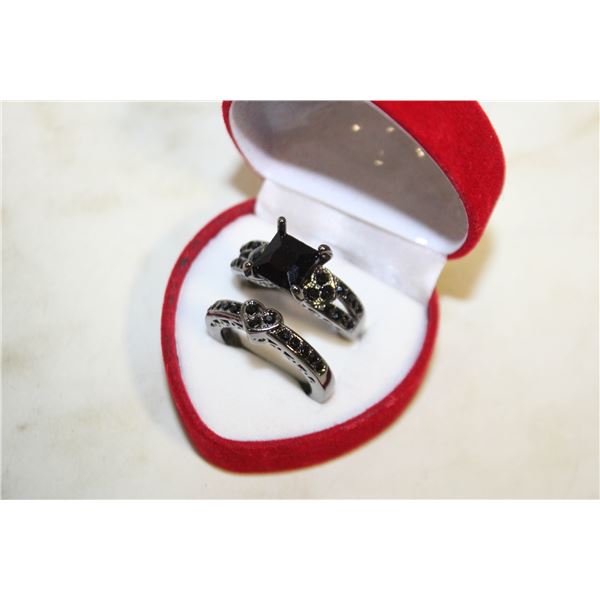 NEW 2PCS/SET RING SET SZ7