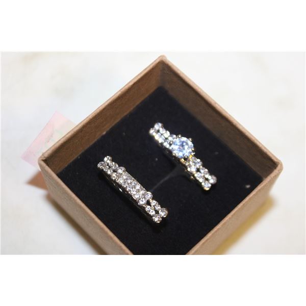 NEW 2PCS/SET RING SET SZ8