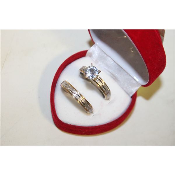 NEW 2PCS/SET RING SET SZ8