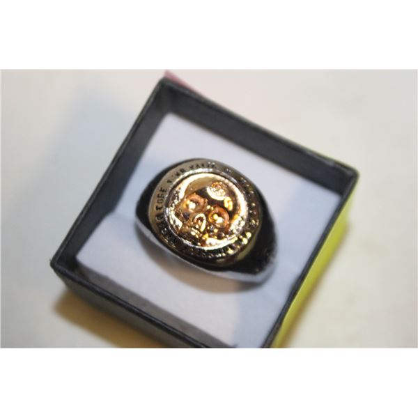 NEW GOLDEN SKULL RING SZ12