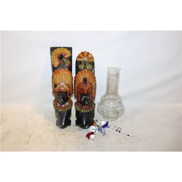 FLAT WITH MYAN WALL DÉCOR, OIL LAMP