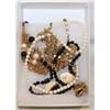 Image 1 : DESIGNER NECKLACE LOT GOLD & BLACK,