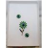 Image 1 : VINTAGE GREEN & NAVY DAISY BROOCH AND