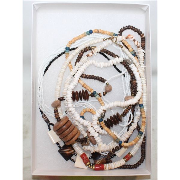 ESTATE SHELL NECKLACE LOT