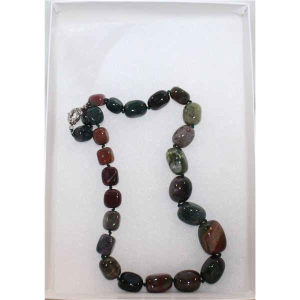 INDIAN AGATE 20" NECKLACE