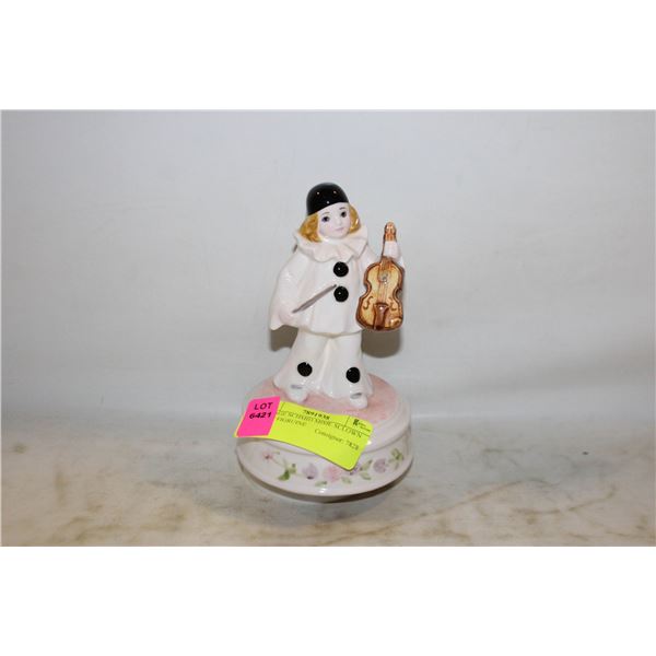 VINTAGE SCHMID MIME SCLOWN MUSIC FIGRUINE