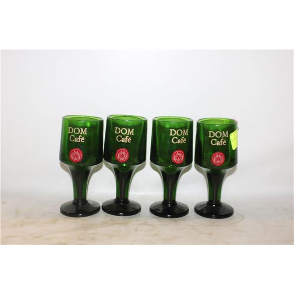 LOT OF 4 DOM BAR GLASSES