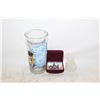 Image 1 : EXPO 1986 3PCS - MINI PEWTER, UNUSED CANDLE, GLASS