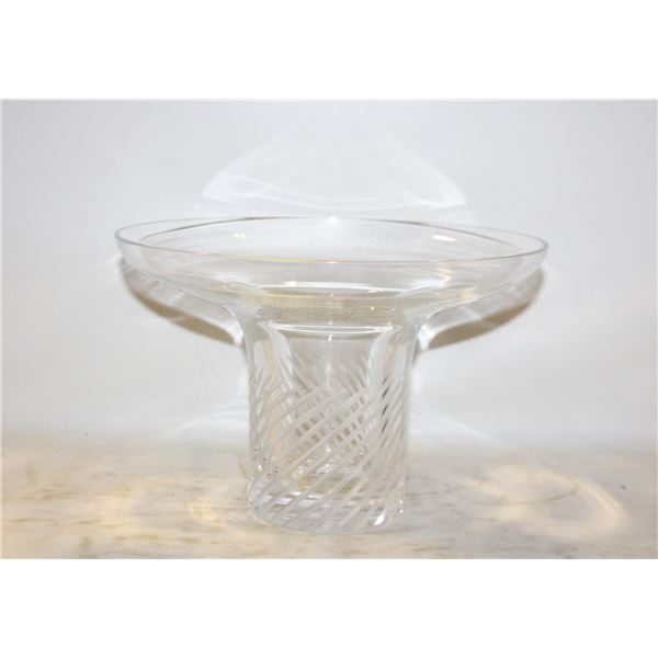 ATLANTIS CRYSTAL TULIP VASE. SIGNED