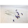 Image 1 : 10 GLASS SWIVEL STICKS WITH TOUCANS