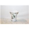 Image 1 : SMALL GERMAN PORCELAIN VASE WITH GREEN FLOWERS