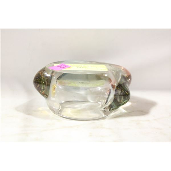 FRANTISEK ZEMEK ART GLASS RHAPSODY DISH. MSTISOV.