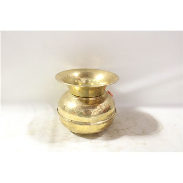 BRASS HAMMERED SPITTOON