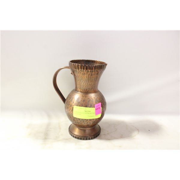 HAMMERED COPPER PITCHER. GERMANY