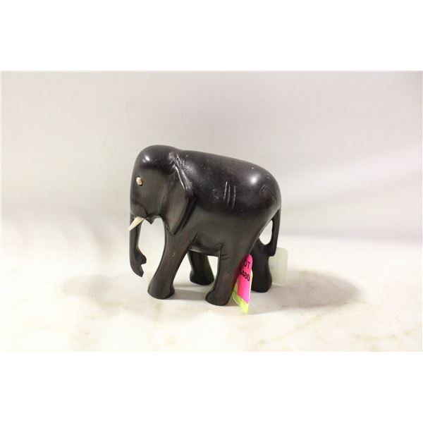 WOODEN ELEPHANT FIGURINE