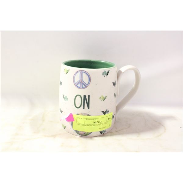 ANTHROPOLOGIE PIECE MUG