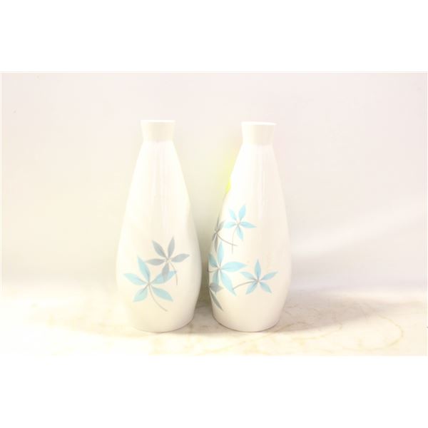 PAIR OF ANTIQUE GRESLEY VASES