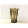 Image 1 : LARGE BROWN RIBBED VASE
