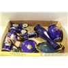 Image 1 : FLAT OF BLUE COBALT ORIENTAL DÉCOR,