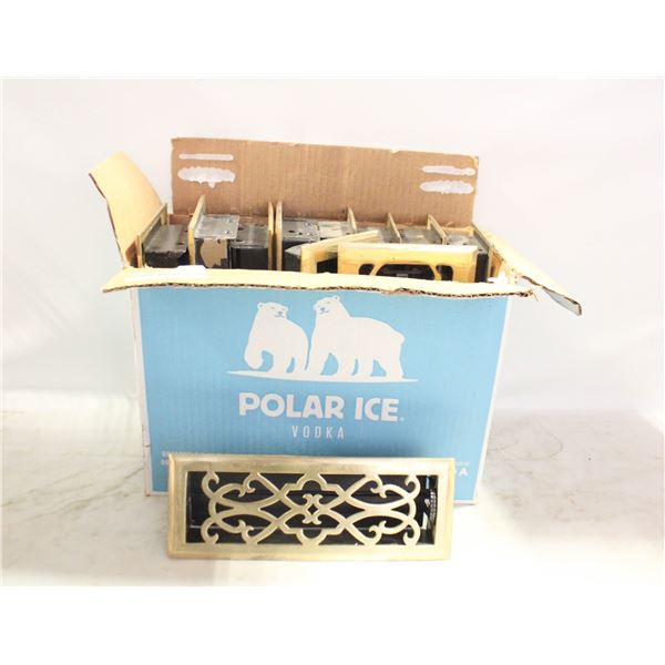 BOX OF FLOOR VENT REGISTERS