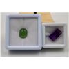 Image 1 : #248- NATURAL AMETHYST 6.60CT & SERPENTINE 3.20CT