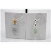 Image 1 : #164-NATURAL JADE JADEITE PENDANT 2PCS