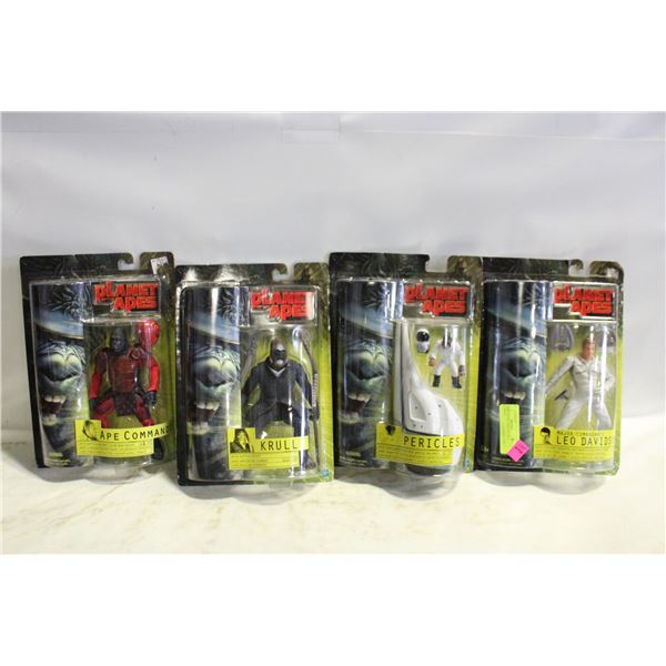 PLANET OF THE APES SET OF 4 FIGURINES